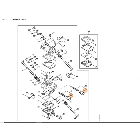 STIHL  Pokrywa ogranicznika Z010 061 Z013